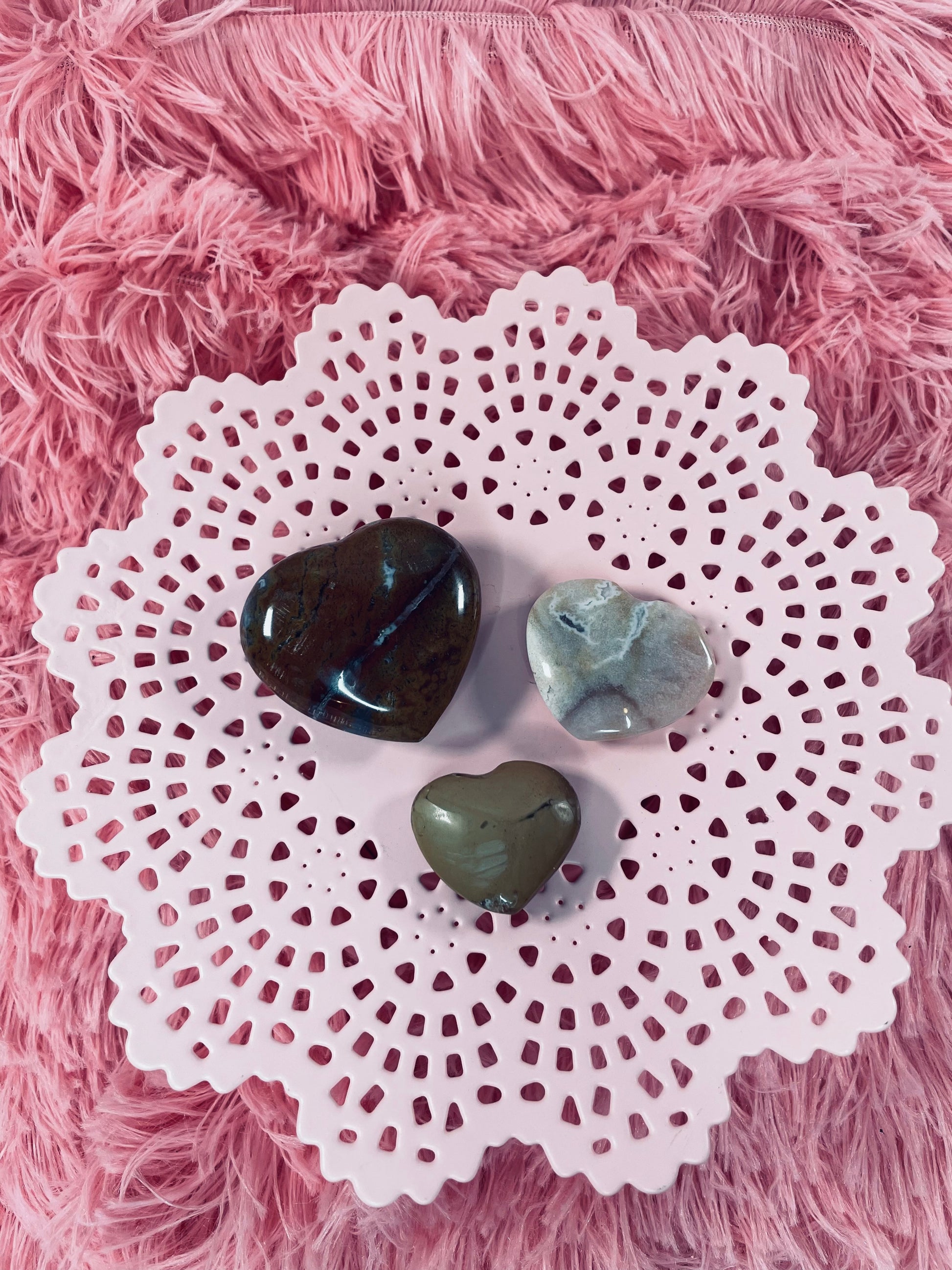 Ocean Jasper Heart - FabFrondescence