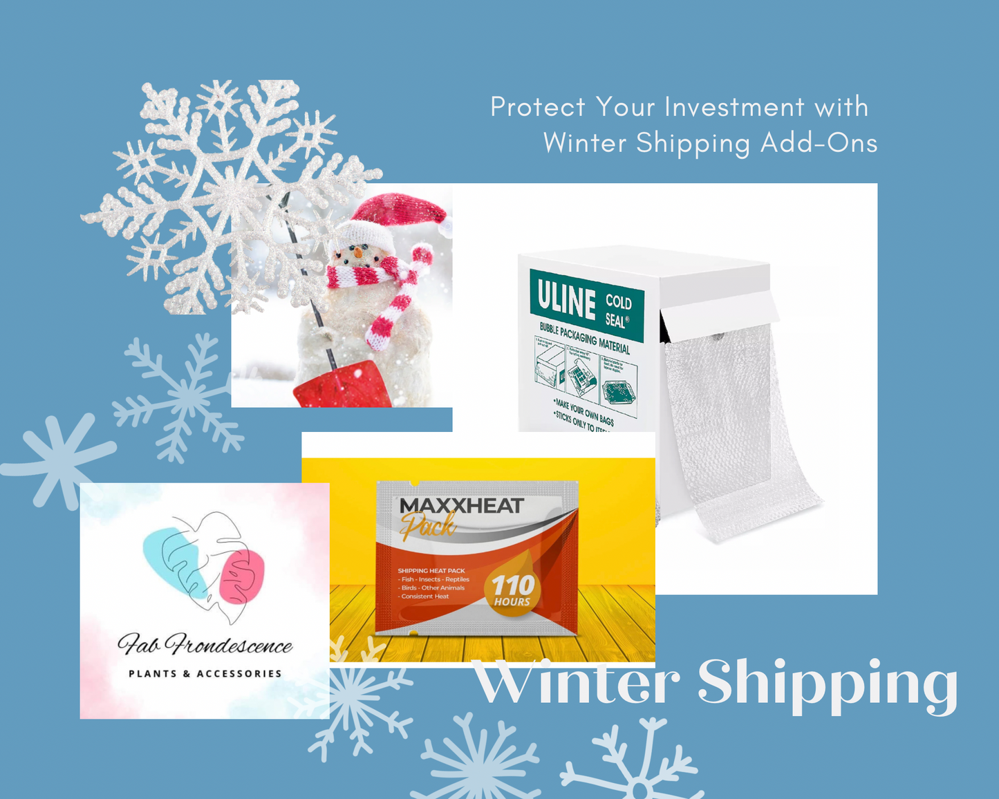 Winter Shipping Add On - FabFrondescence